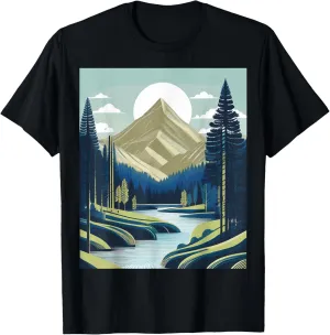 Minimalist mountain landscape T-Shirt