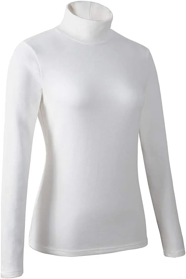 Women's Basic Turtleneck Long Sleeve T-Shirt Plain Fitted Slim Cotton Tops